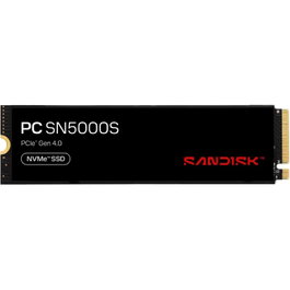 SanDisk SSD PC SN5000S NVMe M.2 2280 512GB PCIe Gen4 x4 hasta 6000 MB/s - Modelo SDEPNSJ-512G